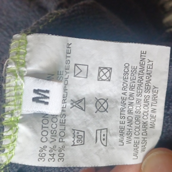 BOHO Cute Sweatpants Chevron Striped Leg Size Medium Jogger Track Pants Retro - Picture 10 of 13